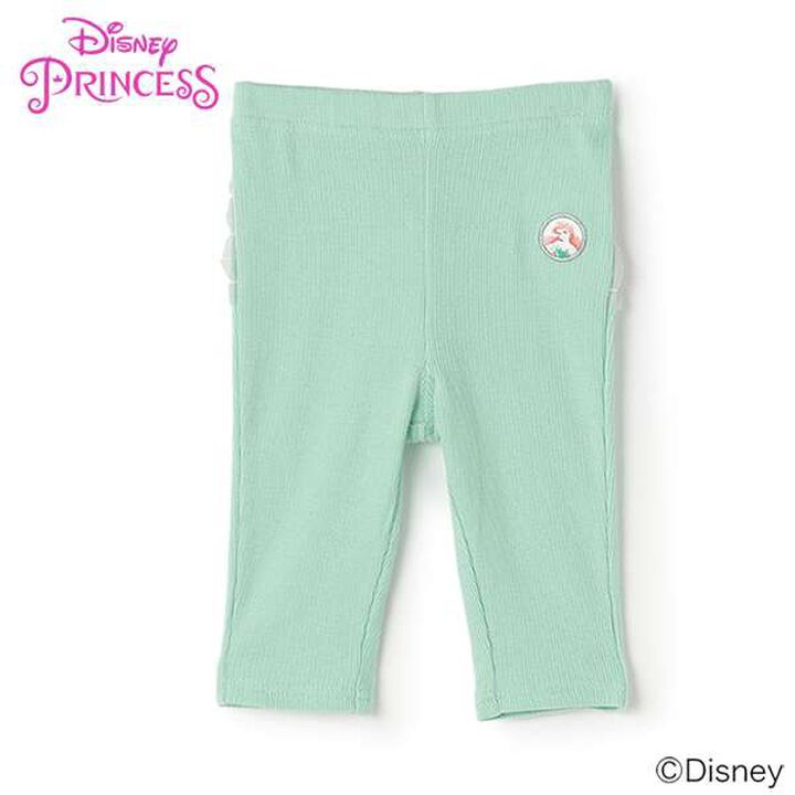 [Disney] Back Frill 7/8 Leggings,Emerald green, medium image number 0