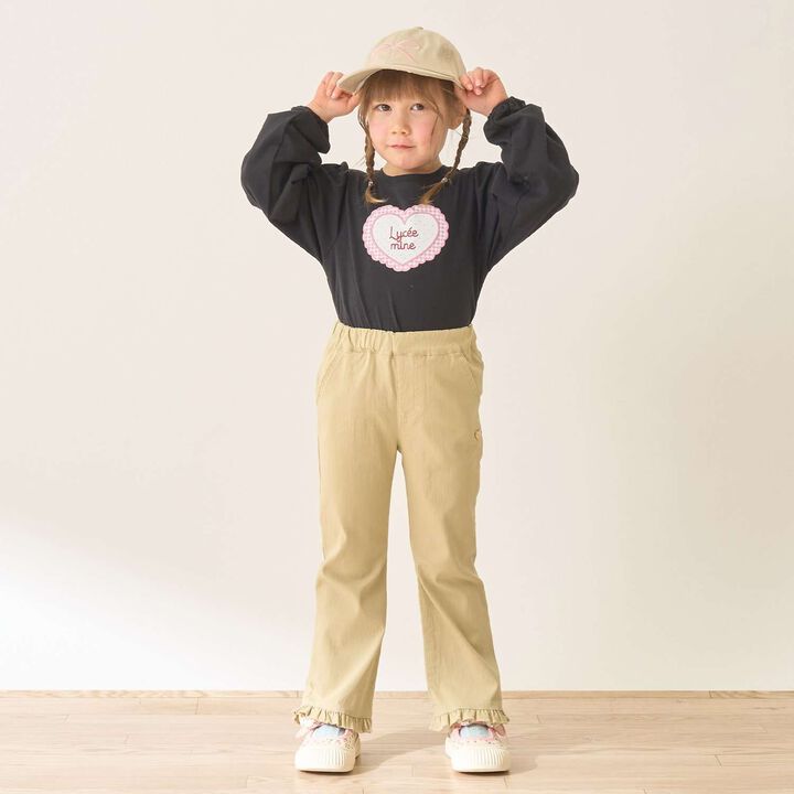 Quick-Dry UV Heart Print Puff Sleeve T-Shirt [Lycee Mine Ballet Series],Lavender, medium image number 24