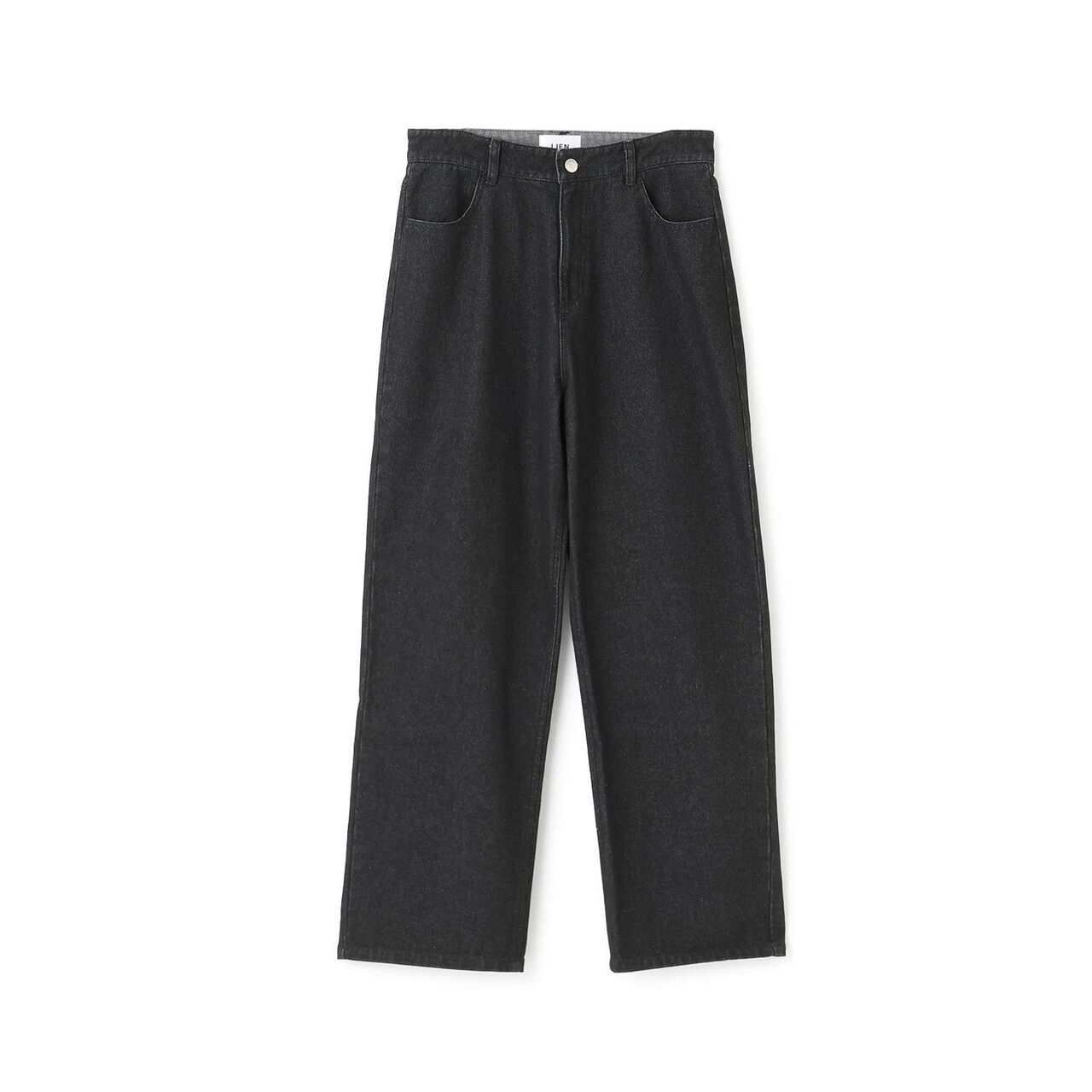 Denim Barrel Pants,Black, large image number 0