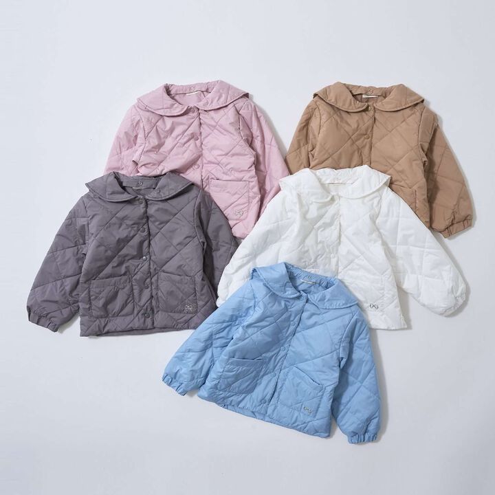 Quilted Bomber Jacket with Removable Sailor Collar,Charcoal gray, medium image number 17