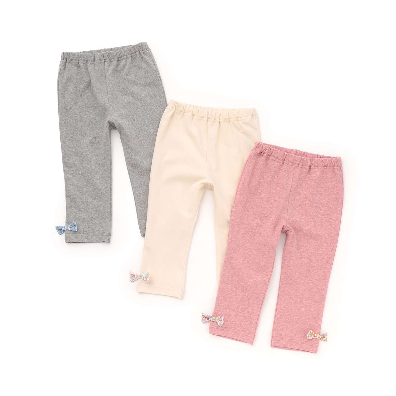 Organic Ribbon Leggings [Made in Japan],Pearl white, large image number 5