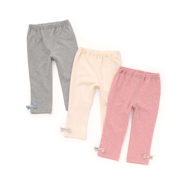 Organic Ribbon Leggings [Made in Japan],Pearl white, medium image number 5