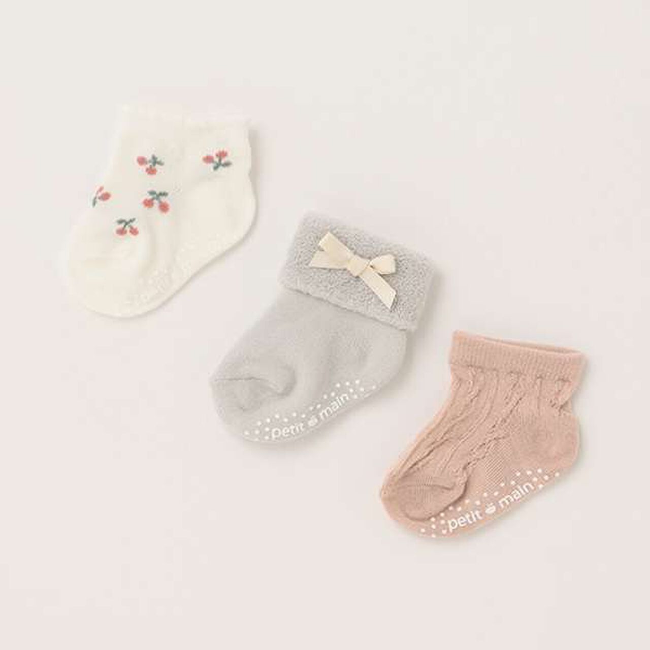 Baby 3-Piece Socks,Navy, large image number 11
