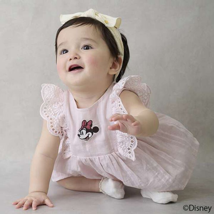 [Disney] Shoulder Frill Tunic Outfit Set,Light pink, medium image number 5