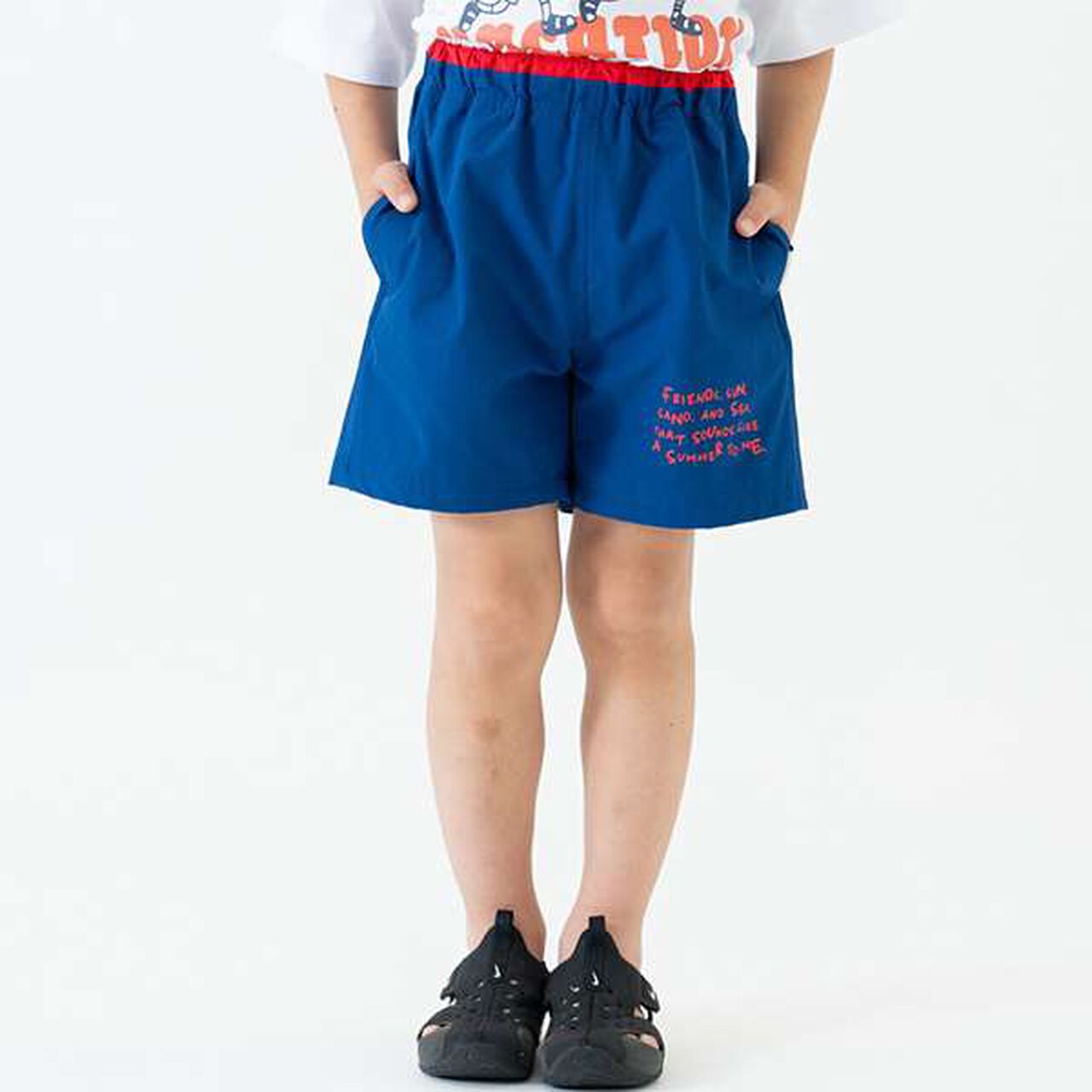 [Amphibious] One-Point Logo Shorts,Navy, large image number 0