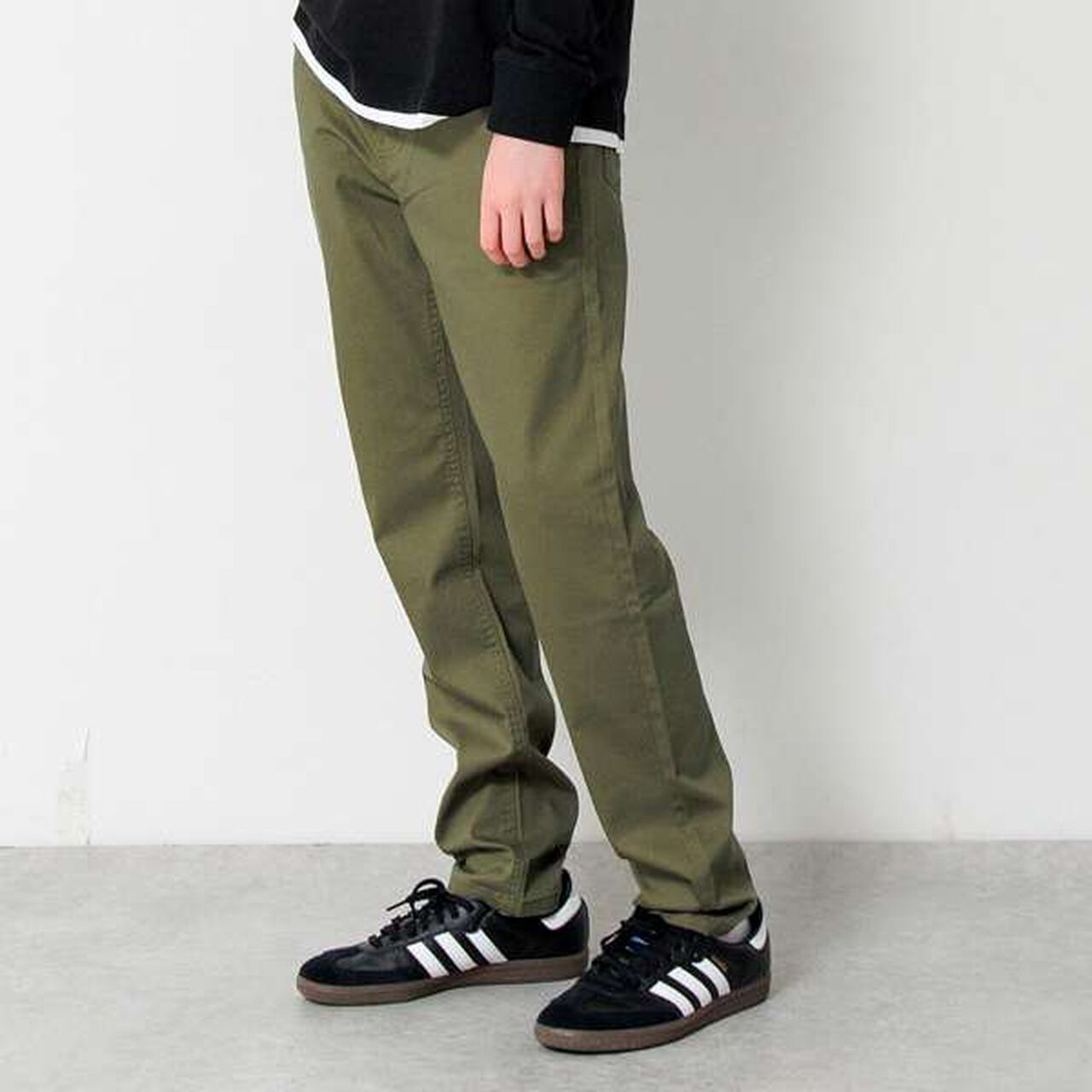 Cotton-Poly Stretch Twill Slim Pants,Beige, large image number 15