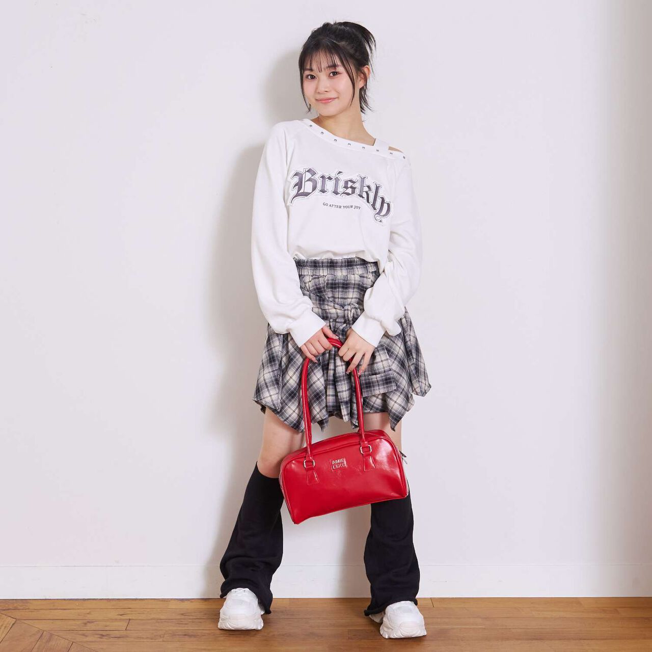 [LTXC] Square Long Handle Boston Bag,Ivory, large image number 3