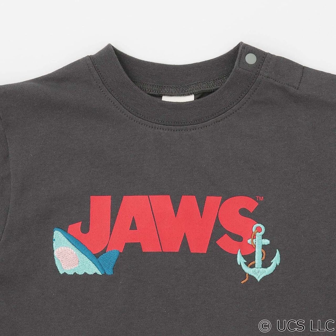 [網路獨家] [JAWS] 接觸涼感混款圖案短袖T恤,藍色, large image number 5
