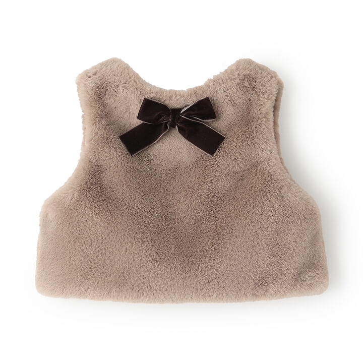 Link - Fur Vest,Ivory, medium image number 4