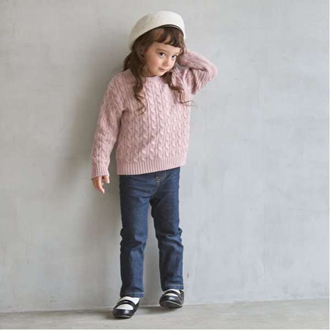 Wool Lined Denim Straight Pants,Blue, large image number 9