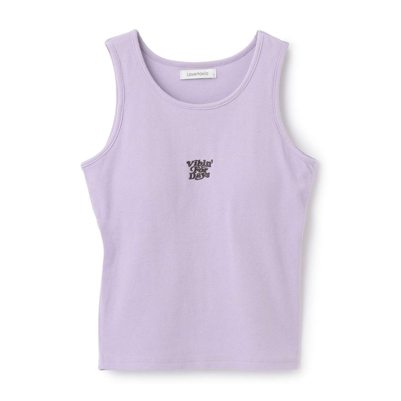 Ribbed Tank Top with Cup,Black, large image number 6