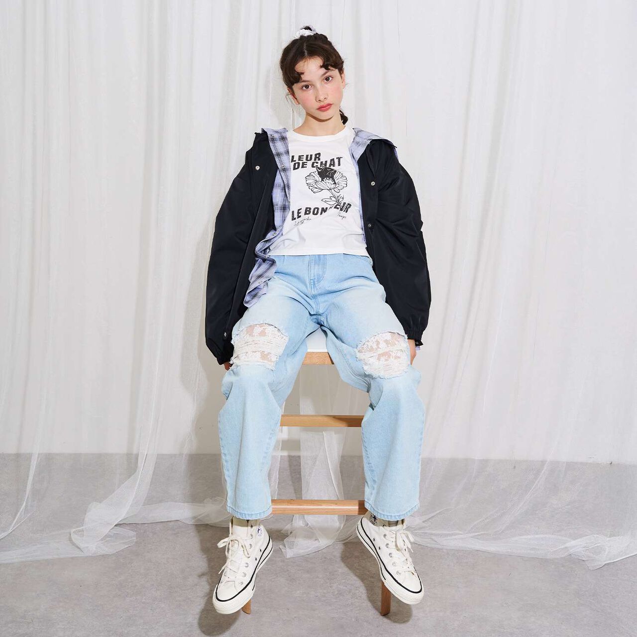 [AMI] Water-Repellent Coach Jacket,Ivory, large image number 20