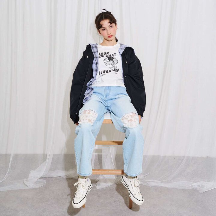 [AMI] Water-Repellent Coach Jacket,Ivory, medium image number 20