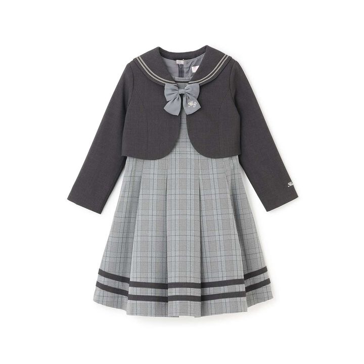 Sailor Collar Ensemble One-Piece Set,Gray, medium image number 0