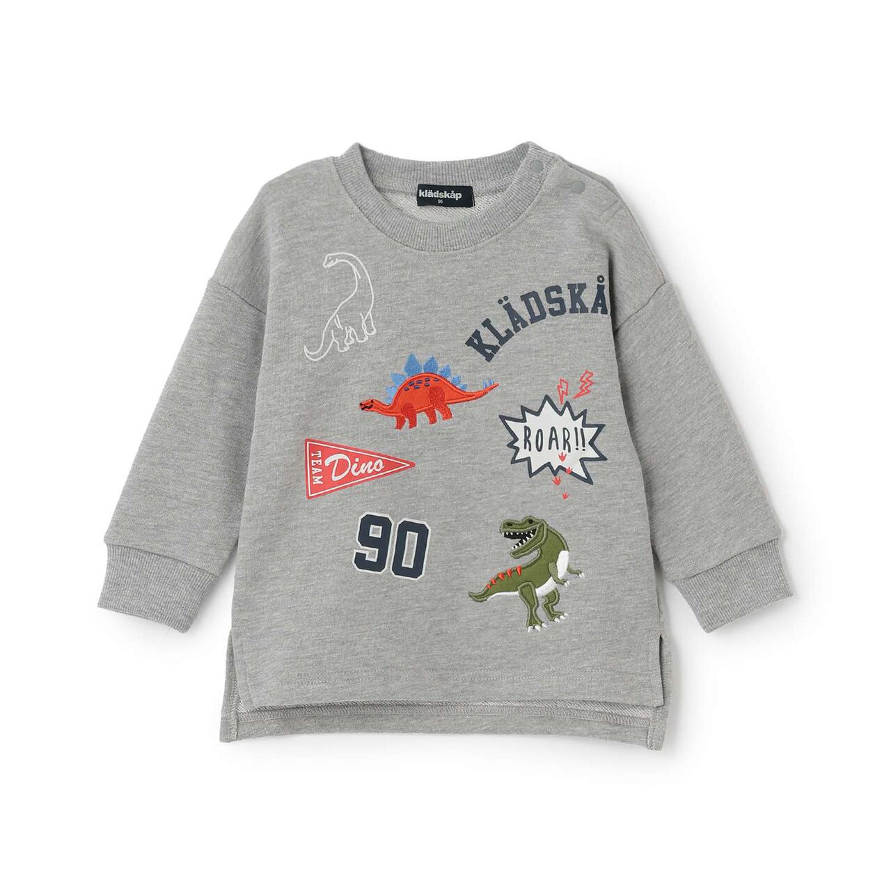 [Restock] Dinosaur Sweatshirt [Not Available in Direct Store],Top gray, large image number 0