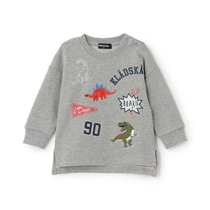 [Restock] Dinosaur Sweatshirt [Not Available in Direct Store],Top gray, medium image number 0