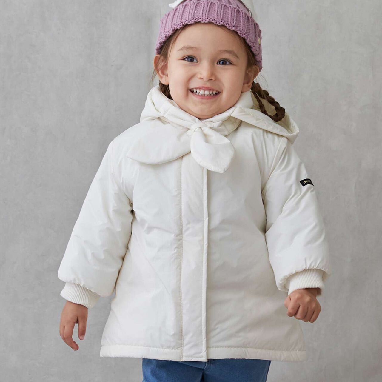 Web Exclusive Long Padded Jacket,Pearl white, large image number 0