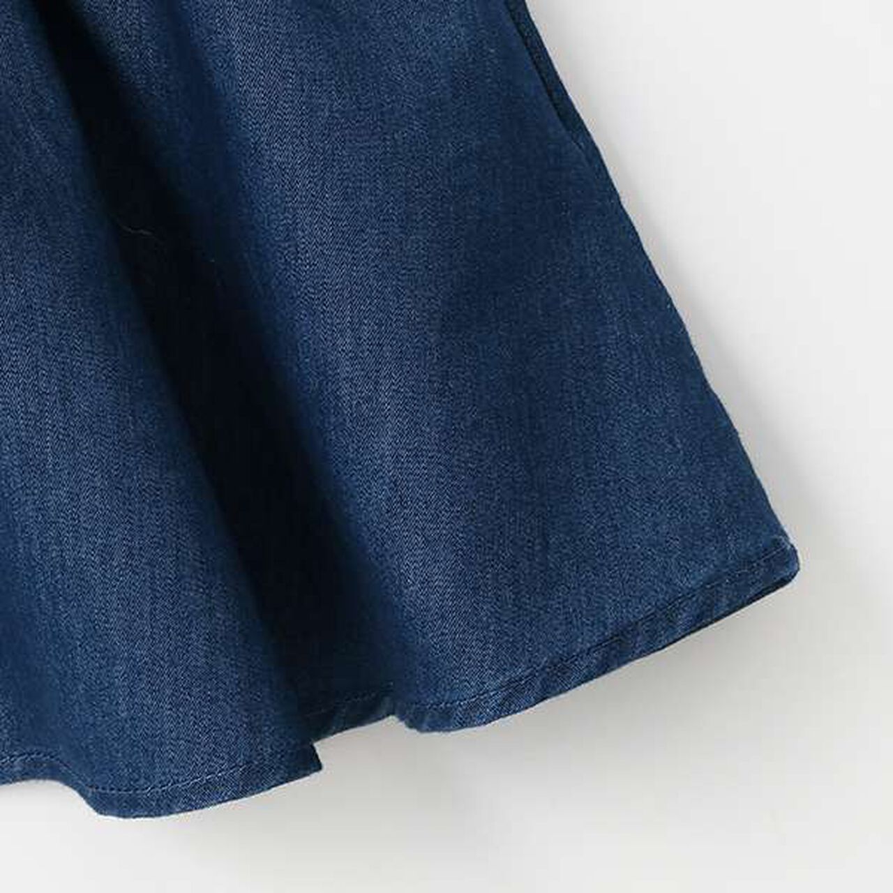 Puff Sleeve Peplum One-Piece Dress,Blue, large image number 13