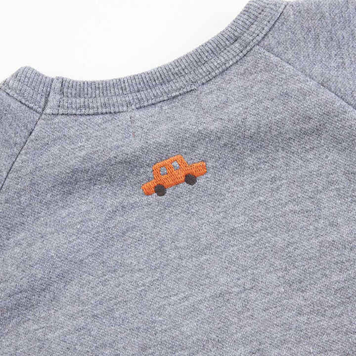 KPBOY Car Motif Fleece Sweatshirt (0 to 0),Navy, medium image number 9