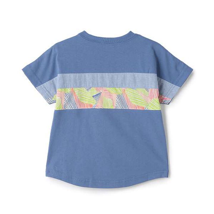 Yacht Appliqué Short Sleeve T-Shirt,Blue, medium image number 1