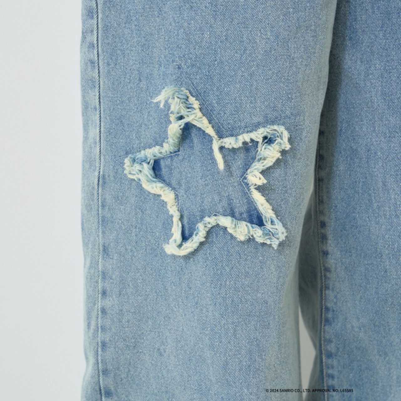 [Sanrio Characters] Embroidered Denim Pants,Emerald green, large image number 35