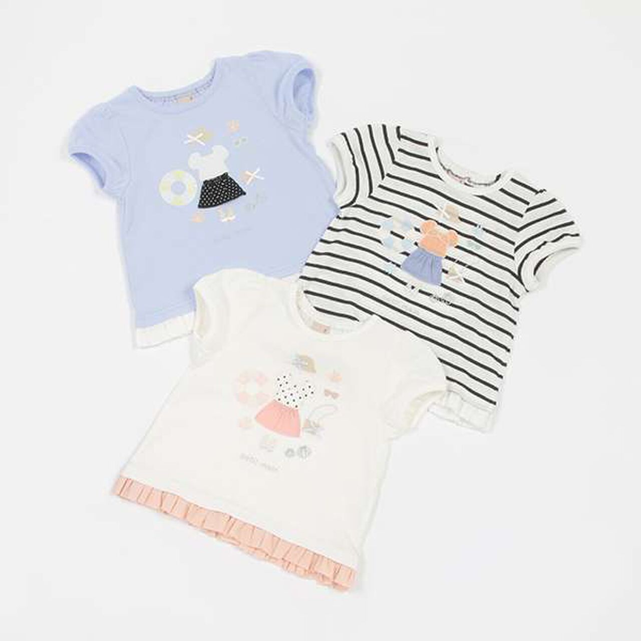 Cool Touch Bear Embroidered T-Shirt,Navy, large image number 3