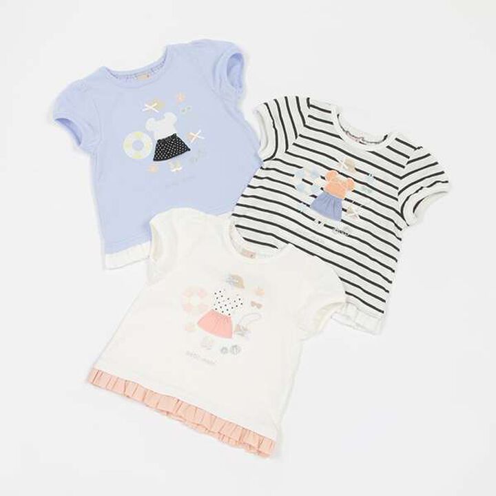 Cool Touch Bear Embroidered T-Shirt,Navy, medium image number 3