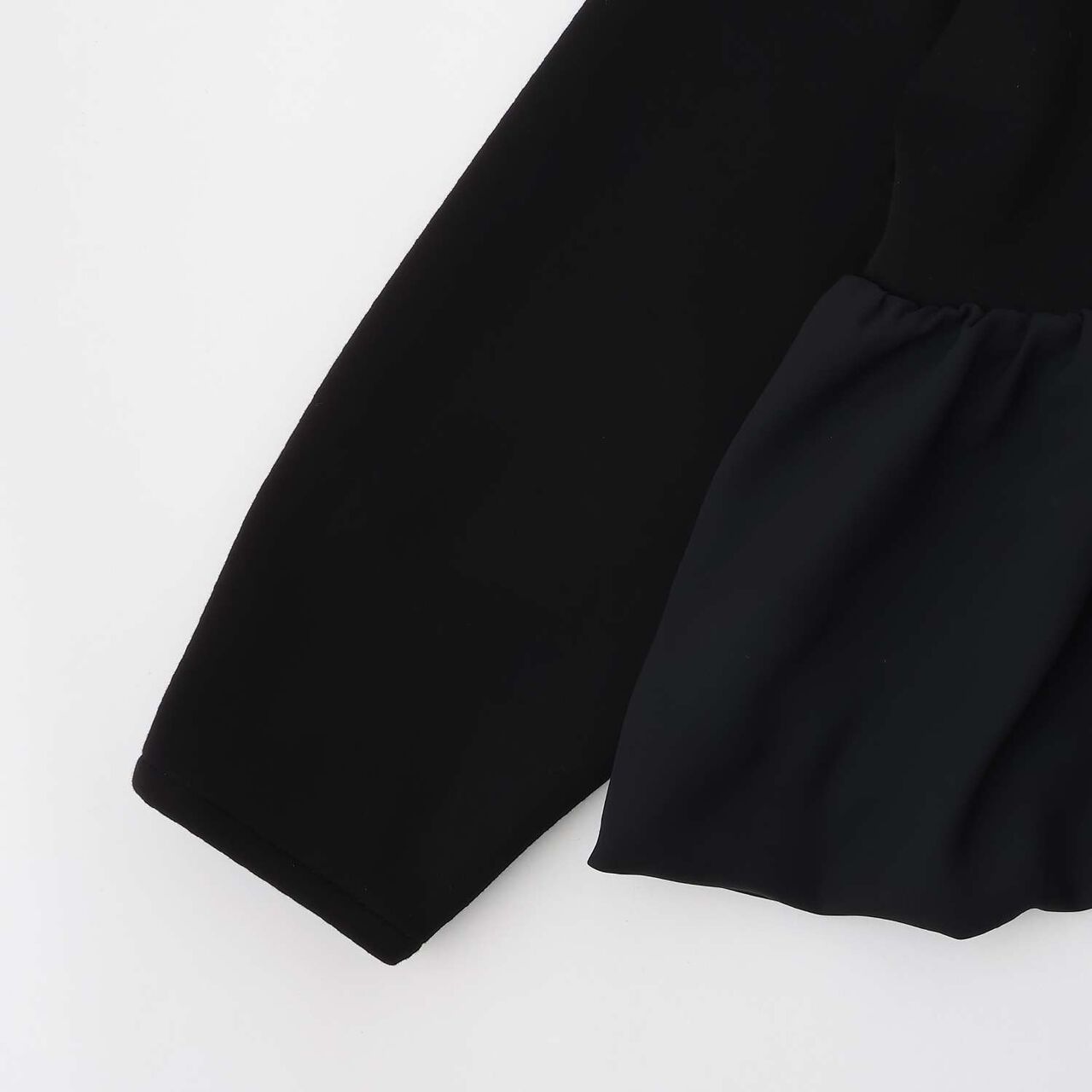 [AMI] Cardigan with Balloon Zipper,Black, large image number 4