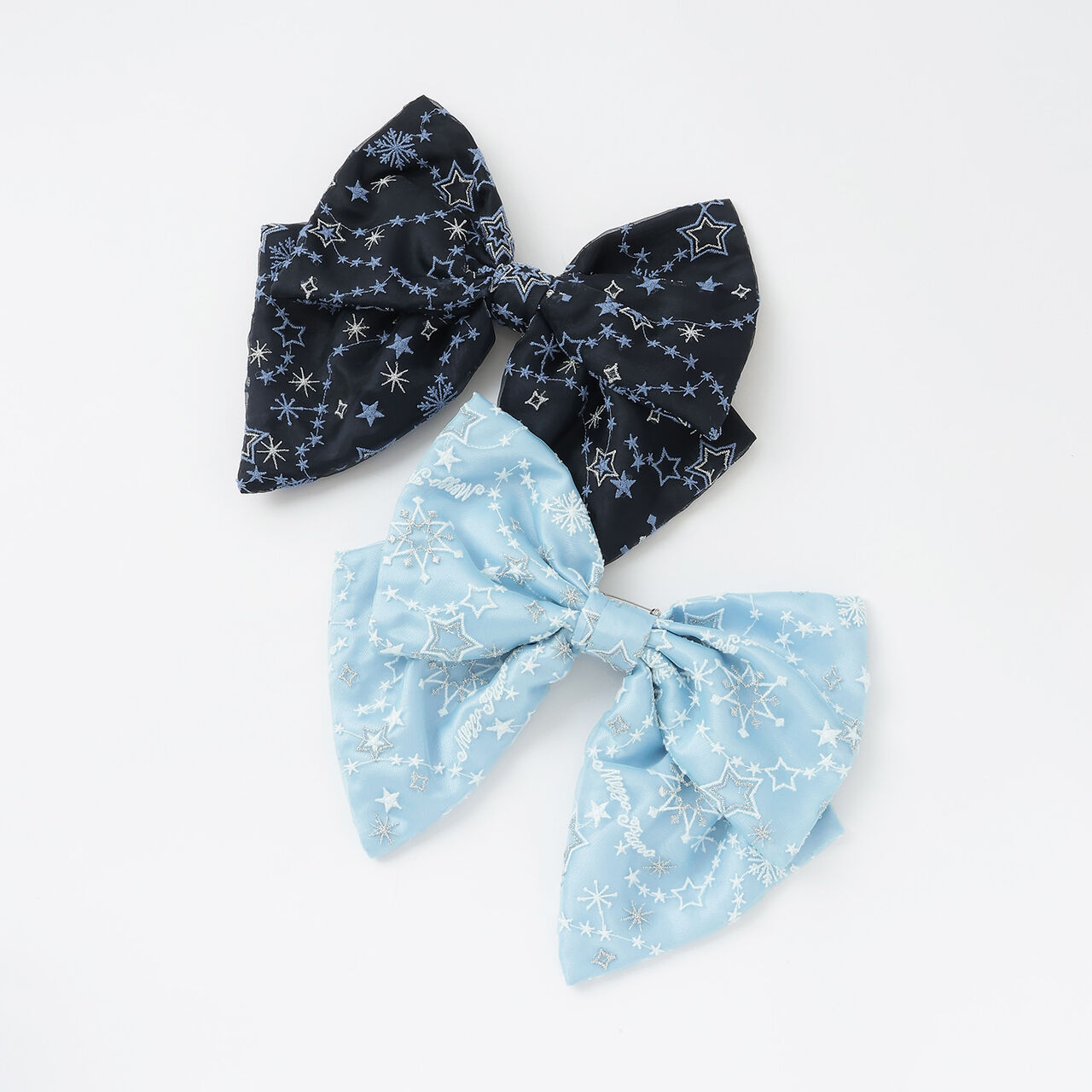 Sparkling Star Embroidery Dress,Navy, large image number 9