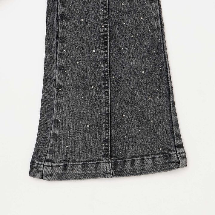 [Stretch] Sparkling Flare Denim Pants,Blue, medium image number 15