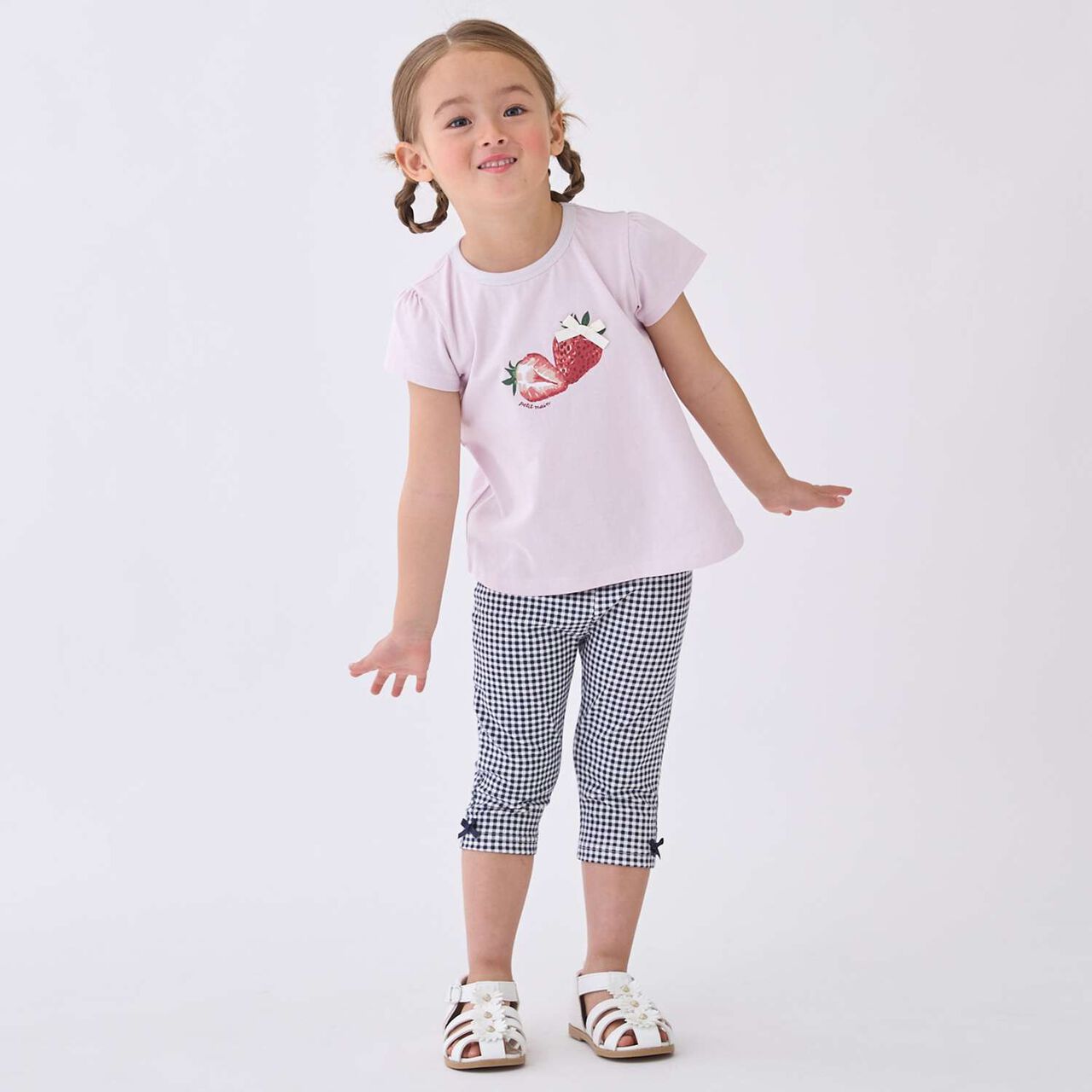 Affordable Girls Short Sleeve T-Shirt,Off white, large image number 6