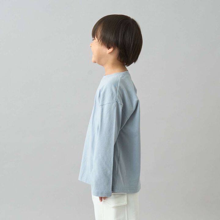 [Daily Standard Wear] Oversized Simple Design Long-Sleeve T-Shirt with Accent,Ivory, medium image number 30