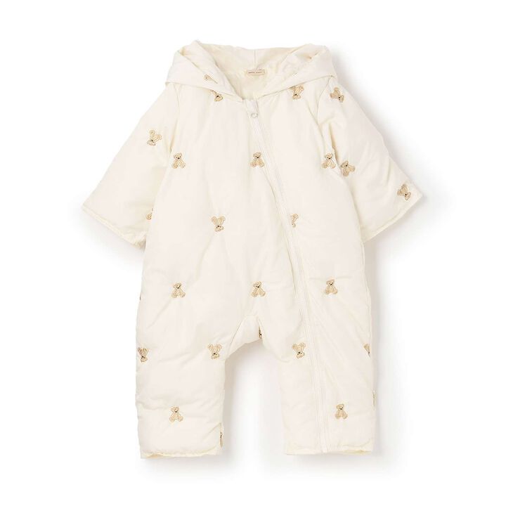 Assorted Embroidered Padded Jumpsuit,Ivory, medium image number 2