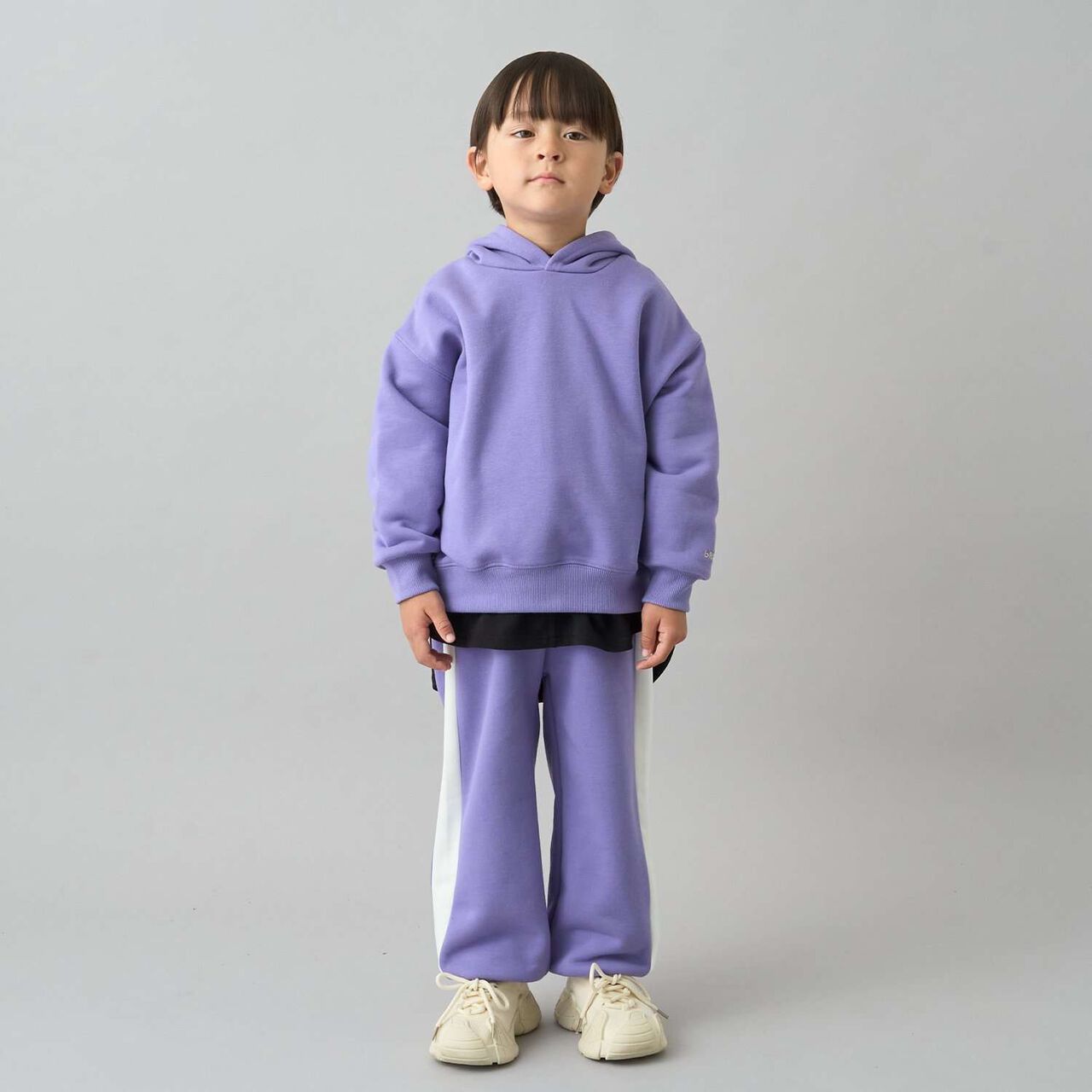 [Daily Standard Wear] [Quick-Dry Absorbent] Loose Fit Side Line Sweatpants,Blue gray, large image number 28