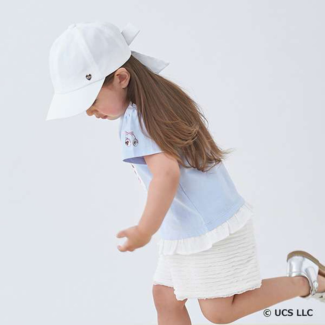 Minion Ruffle Hem T-Shirt,Off white, large image number 8