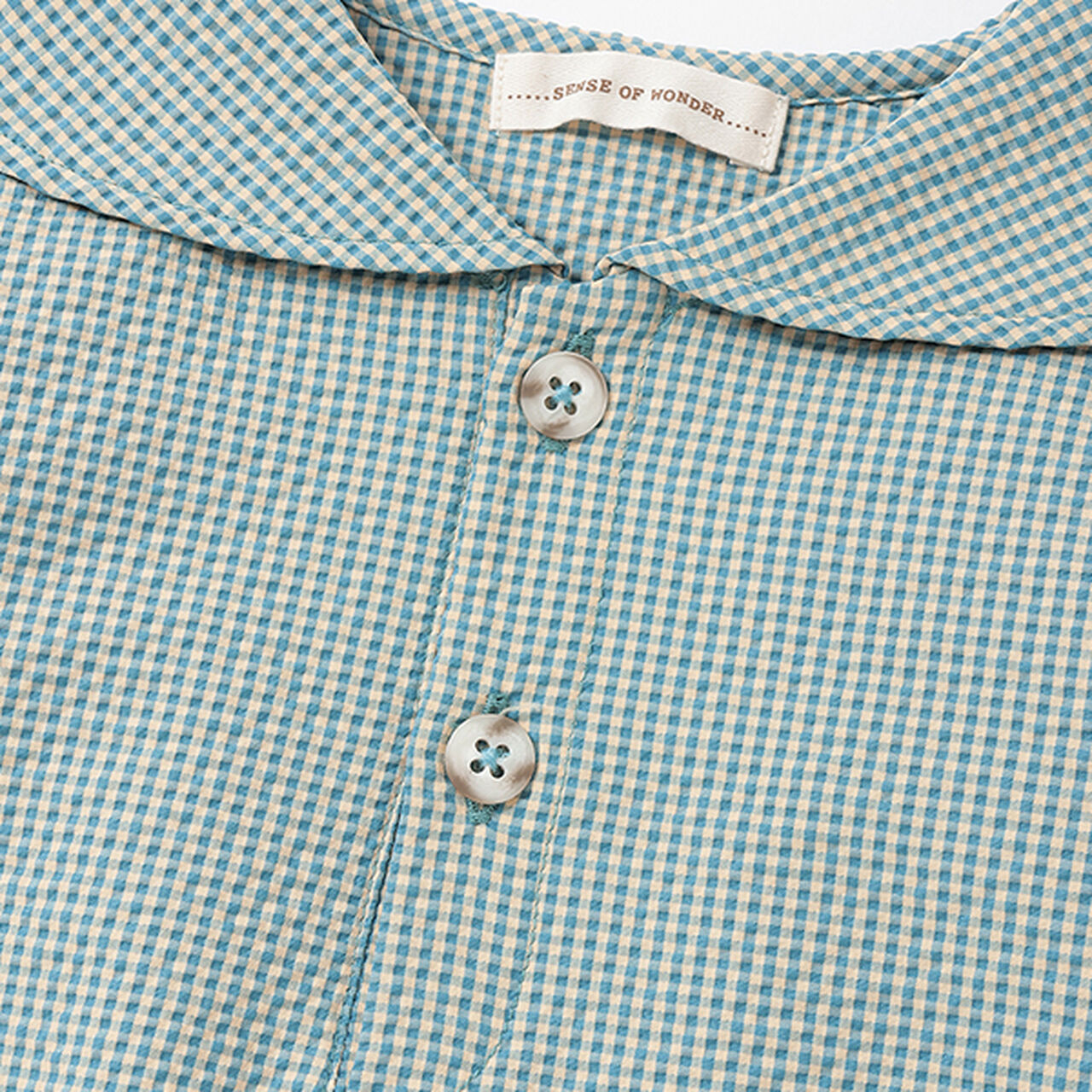 Soccer Gingham Sailor Shirt,Orange, large image number 3