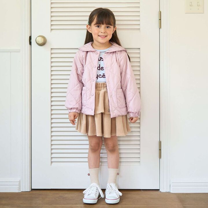 Quilted Bomber Jacket with Removable Sailor Collar,Charcoal gray, medium image number 25