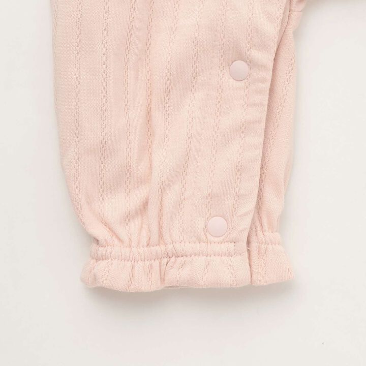 Scallop Trim Collar Coverall,Lilac, medium image number 7