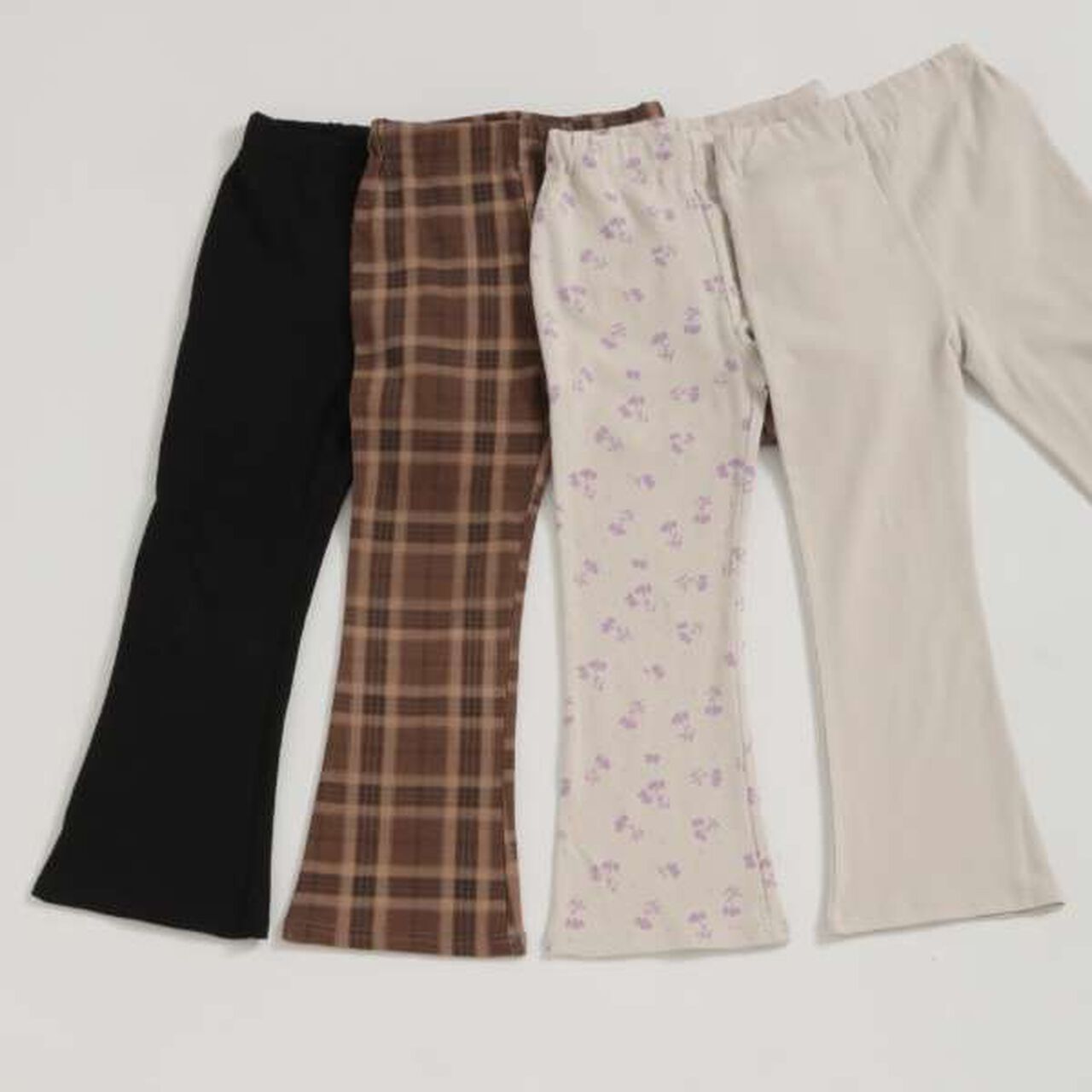 [Anti-Stain] Flare Leggings,Cream, large image number 4