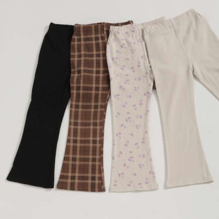 [Anti-Stain] Flare Leggings,Cream, medium image number 4