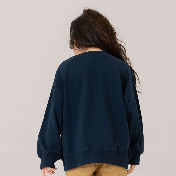 [365D.] [Matching with Dad] Raglan Sweatshirt Assortment Logo Pullover,Charcoal gray, medium image number 6