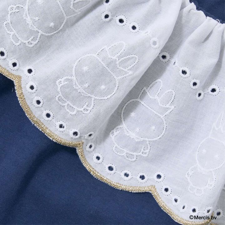 [Miffy] Soft Cotton Lace Collar Top,Light pink, medium image number 7