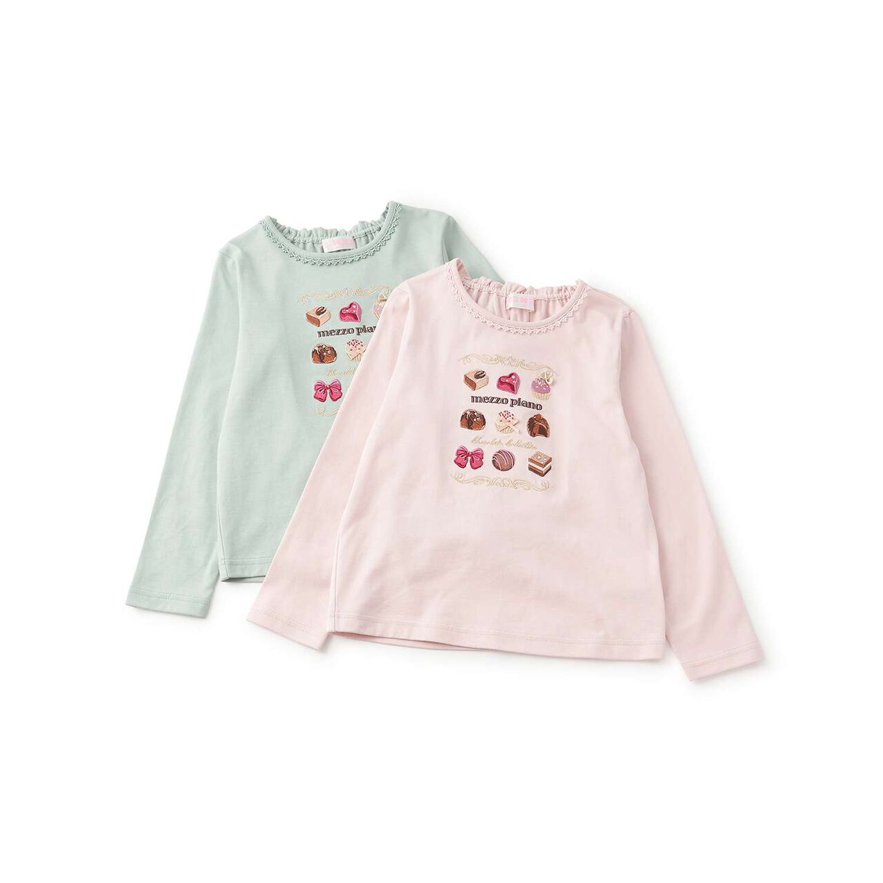 [Restock] Assorted Chocolate Box Long-Sleeve T-Shirt,Pink, large image number 7
