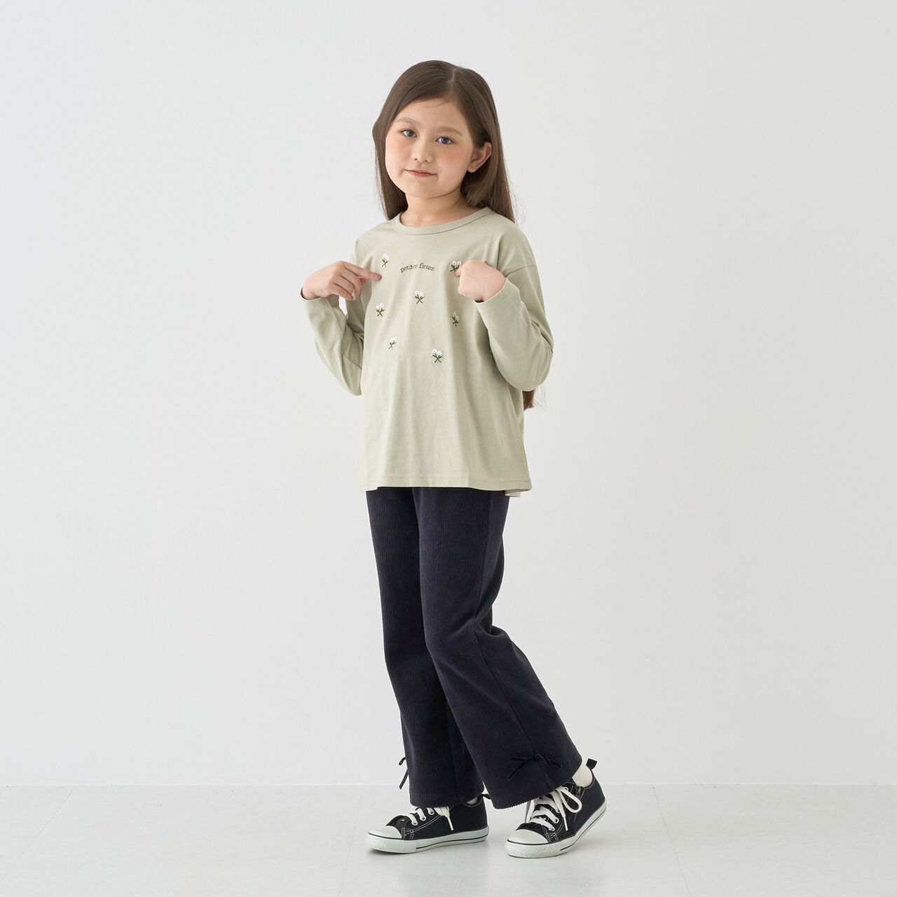 [100% Cotton] Muteki T. [Stain Resistant/Quick-Dry/UV] 8-Pattern A-Line T-Shirt,Navy, large image number 7