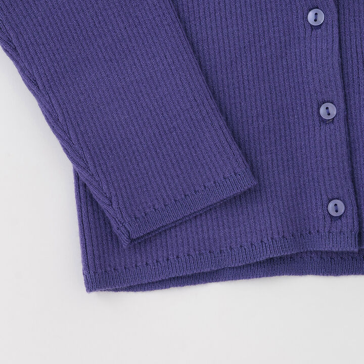 Link Collar Knit Cardigan,Top gray, medium image number 10