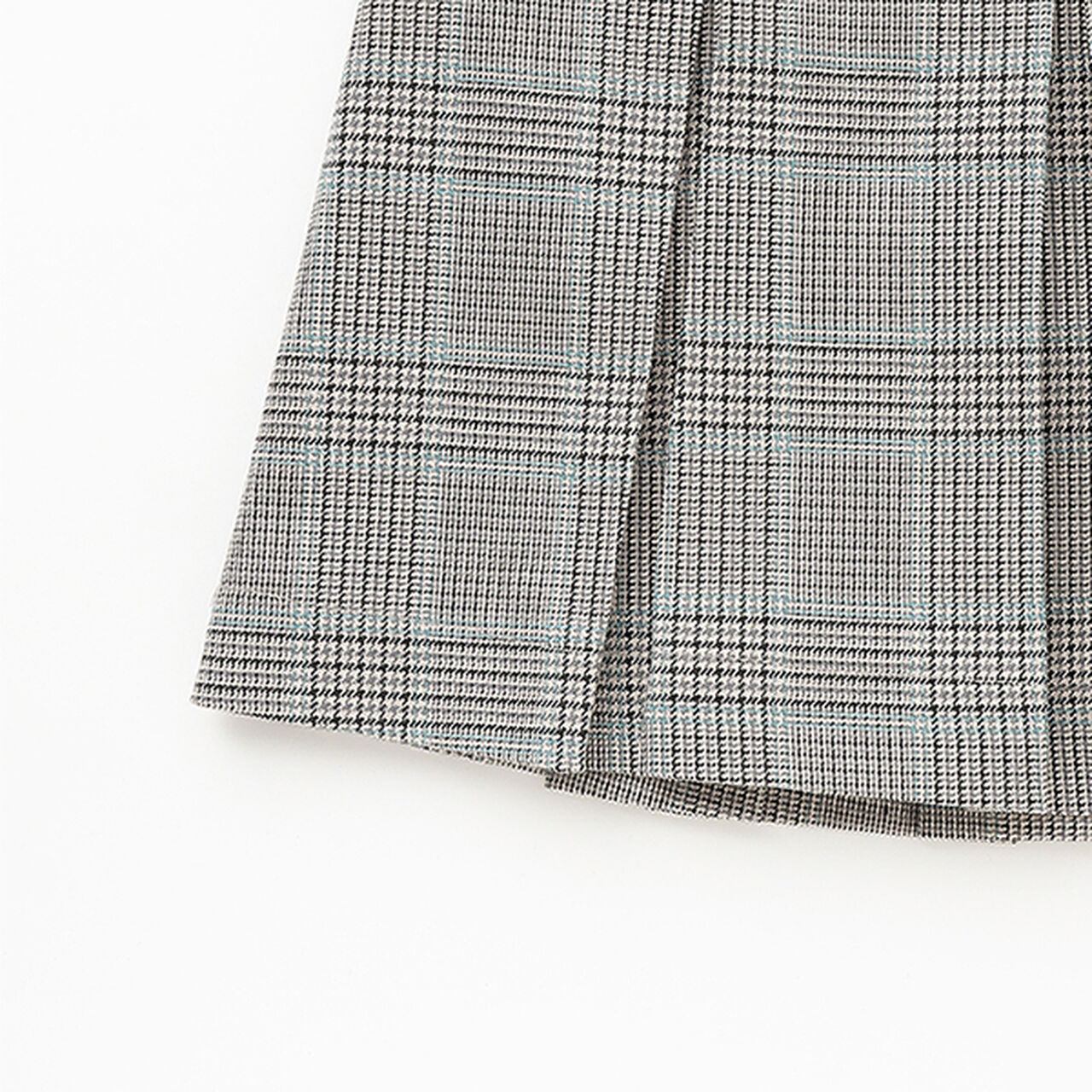 *Box Pleated Skirt-Pants,Gray, large image number 7