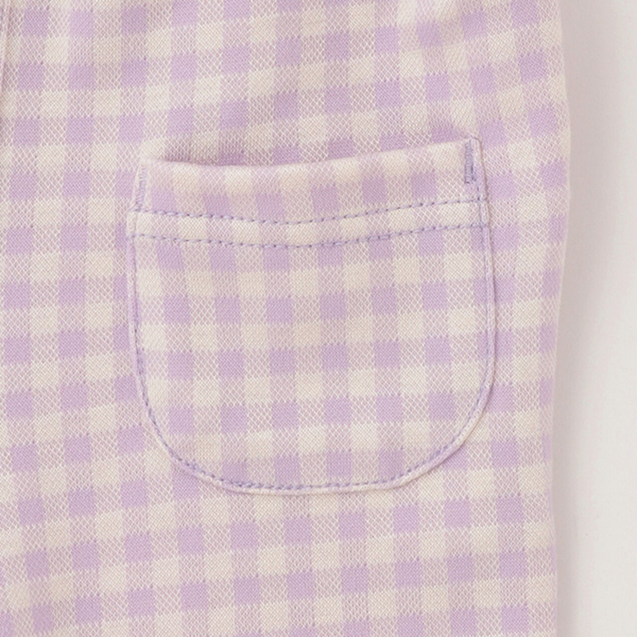 Gingham Check Cut Leggings,Lavender, large image number 12