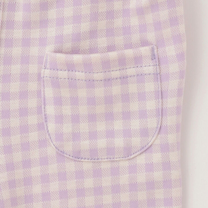 Gingham Check Cut Leggings,Lavender, medium image number 12