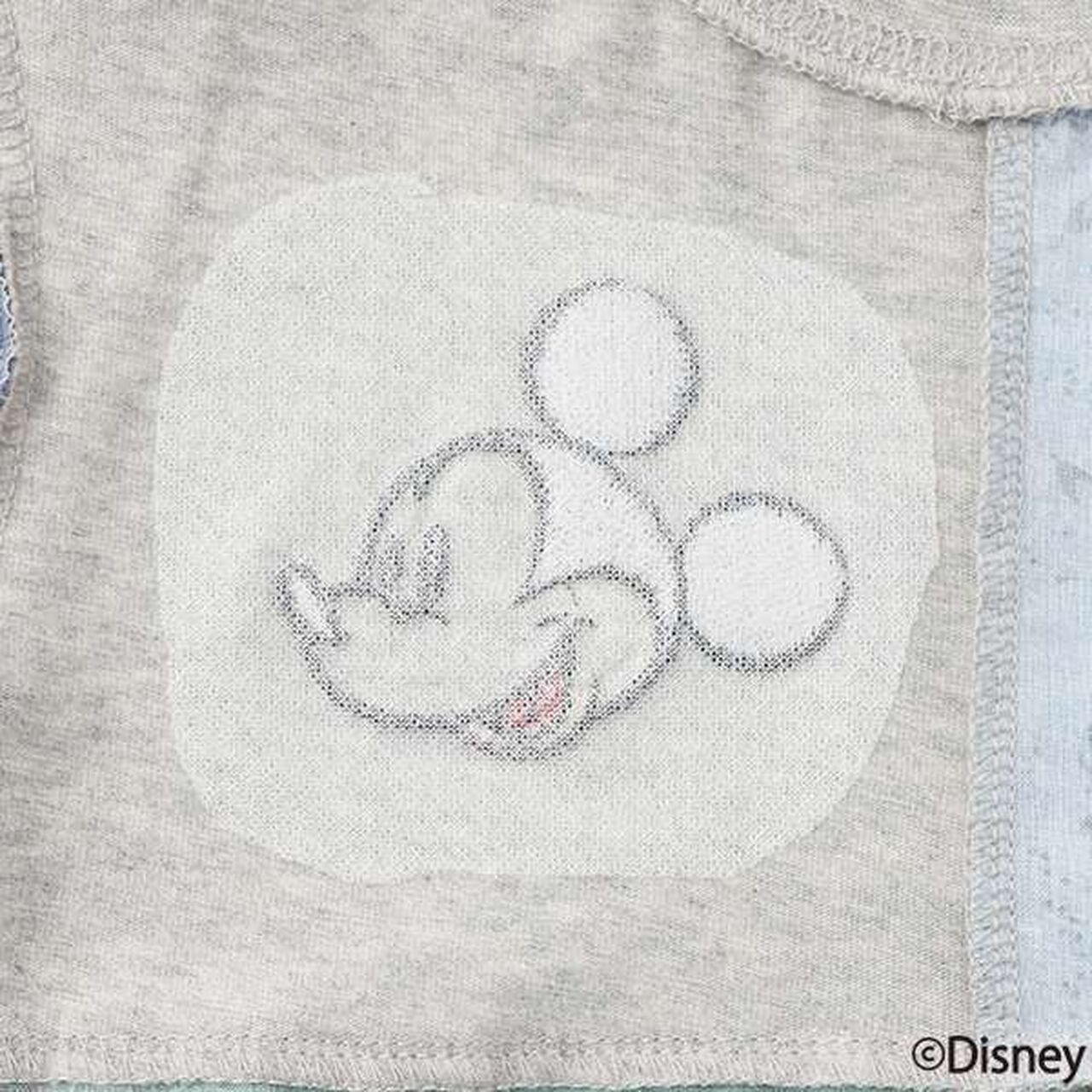 [Disney] Patchwork Short Sleeve T-Shirt,Beige, large image number 15