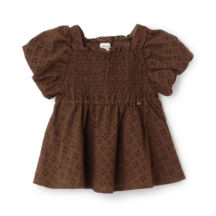 [Link] Lace Puff Sleeve Tunic,Turquoise, medium image number 12